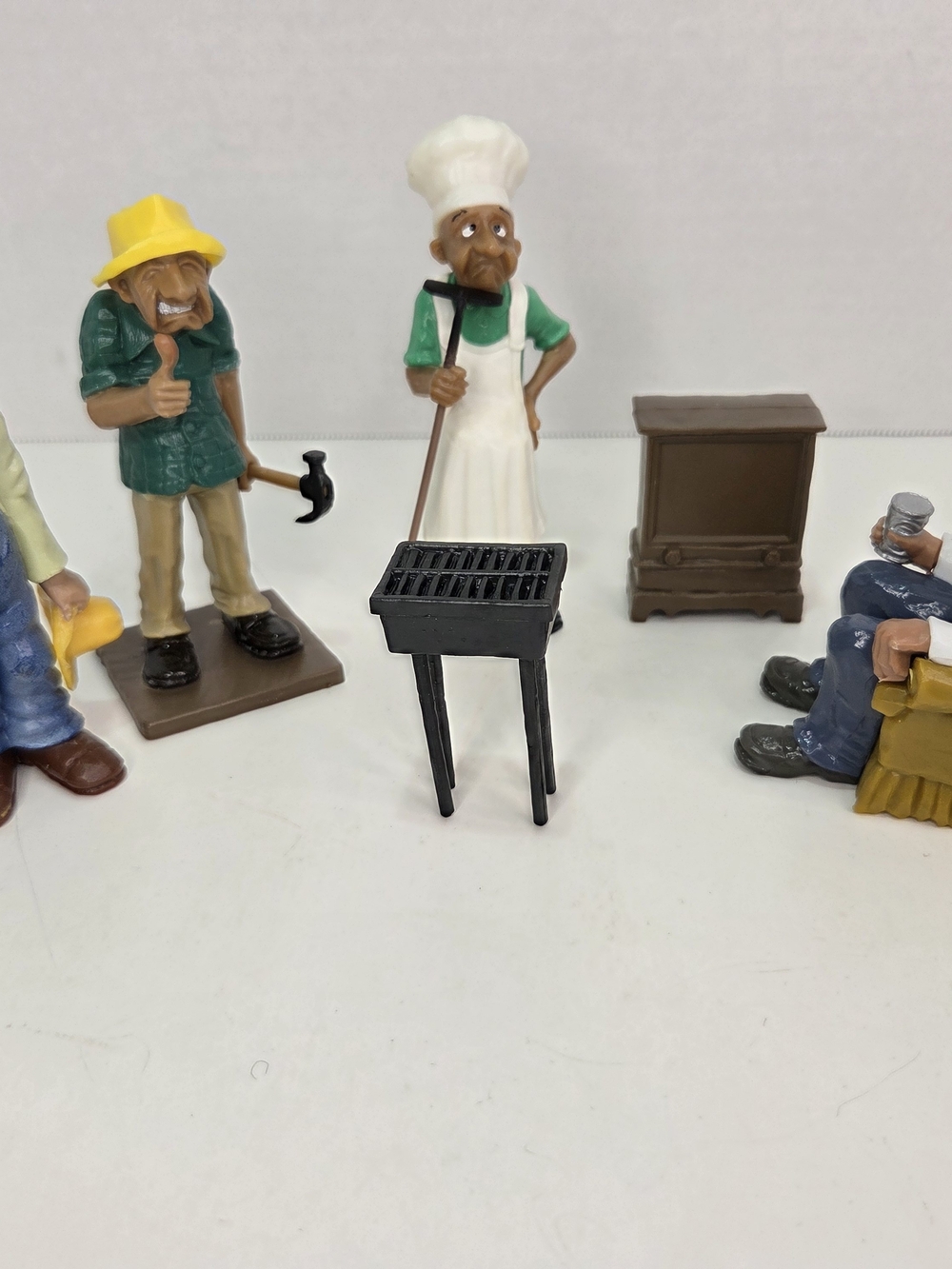 Vintage Wilton Old Man Cake Toppers Set Of Four 1979/1980